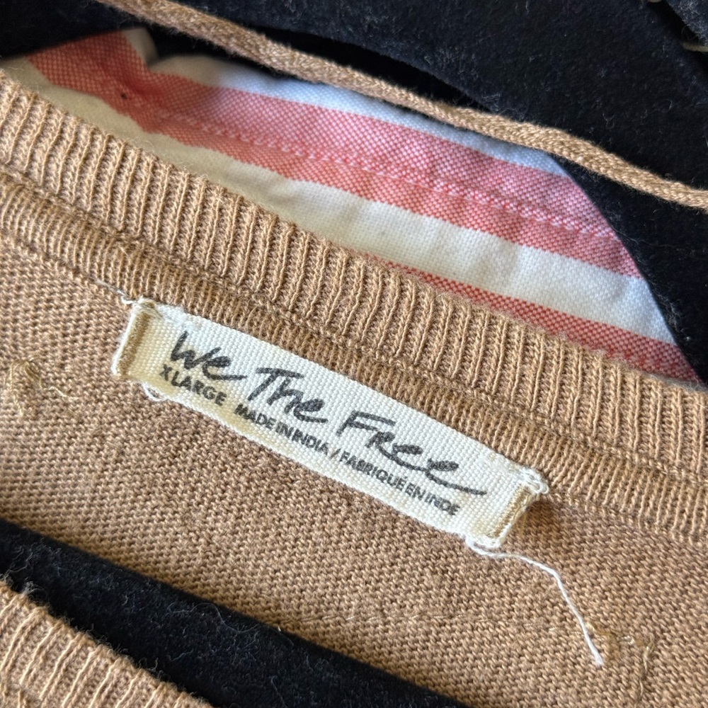 Free People Brown Graphic Tee with Red Western Accents - Picture 2 of 2